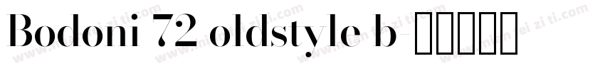 Bodoni 72 oldstyle b字体转换